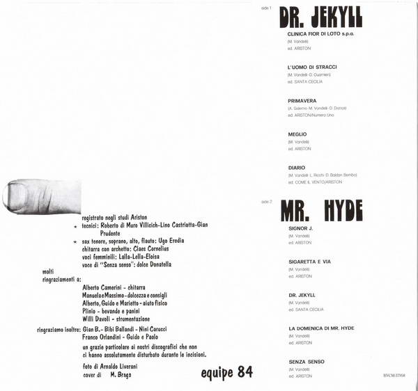 Insert (side 2), Equipe 84 - Dr Jekyll + Mr Hyde