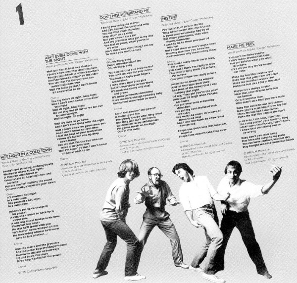 Front inner sleeve, Cougar, John - Nothin' Matters And What If It Did (+1)