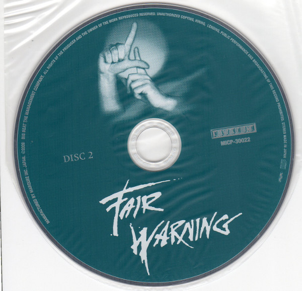 Cd 2, Fair Warning - 4 (Four) + bonus tracks