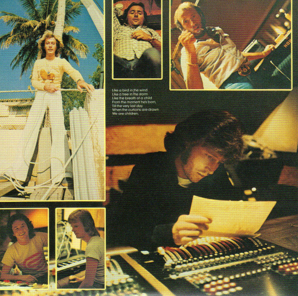 Front inner sleeve, Bee Gees - Children Of The World 