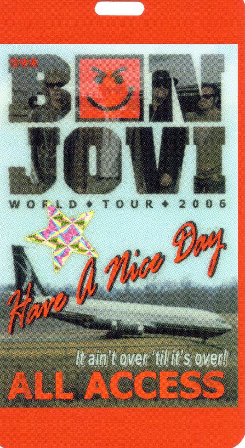 Front access card, Bon Jovi - Have A Nice Day + 4 Live Tracks