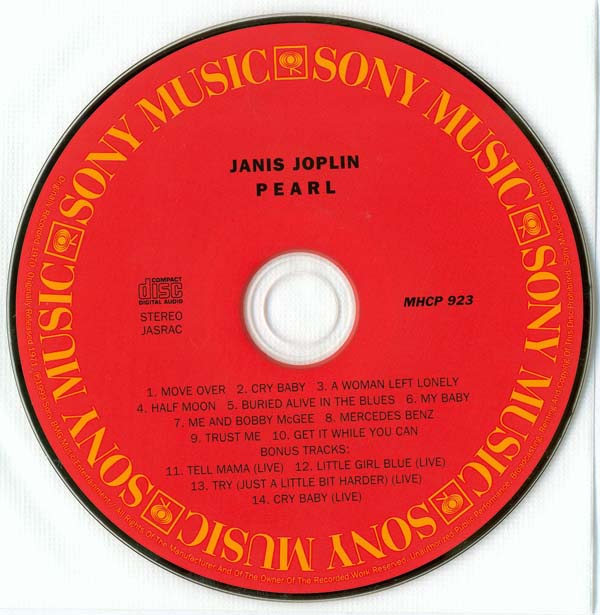 CD, Joplin, Janis (Full Tilt Boogie) - Pearl +4