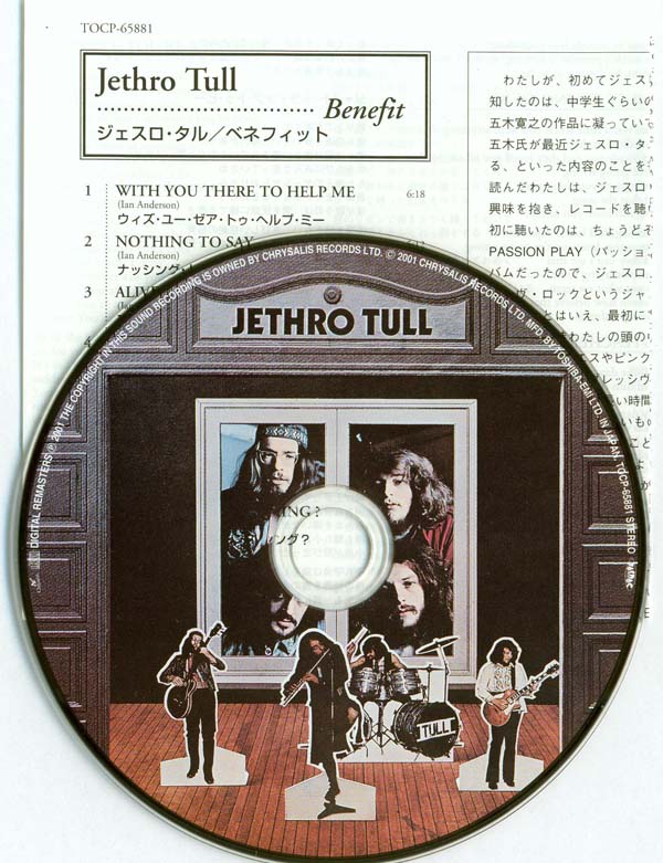 CD and inserts, Jethro Tull - Benefit (UK version) +4