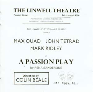 Linwell Theatre Program - Page 3, Jethro Tull - A Passion Play (enhanced)