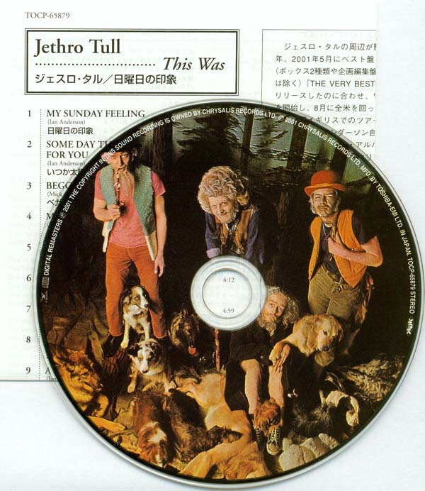 CD and insert, Jethro Tull - This Was +3