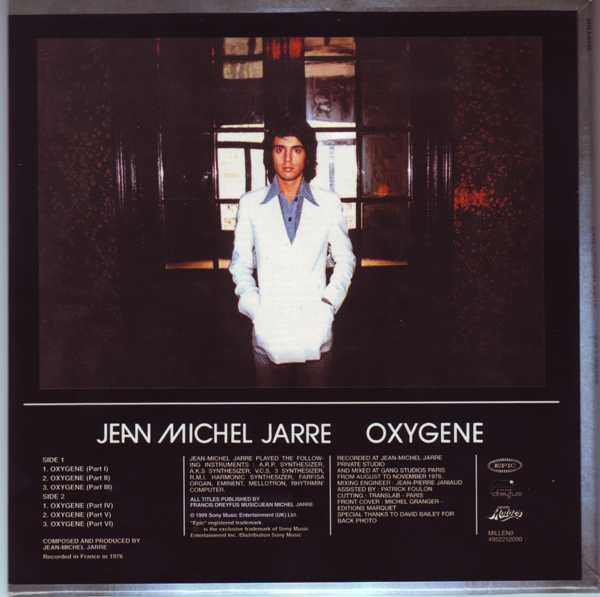 Cover Back, Jarre, Jean Michel - Oxygene