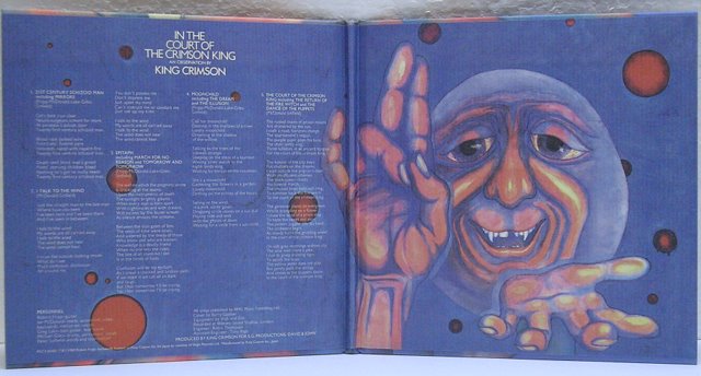 Gatefold cover inside, King Crimson - In The Court Of The Crimson King [Gold]