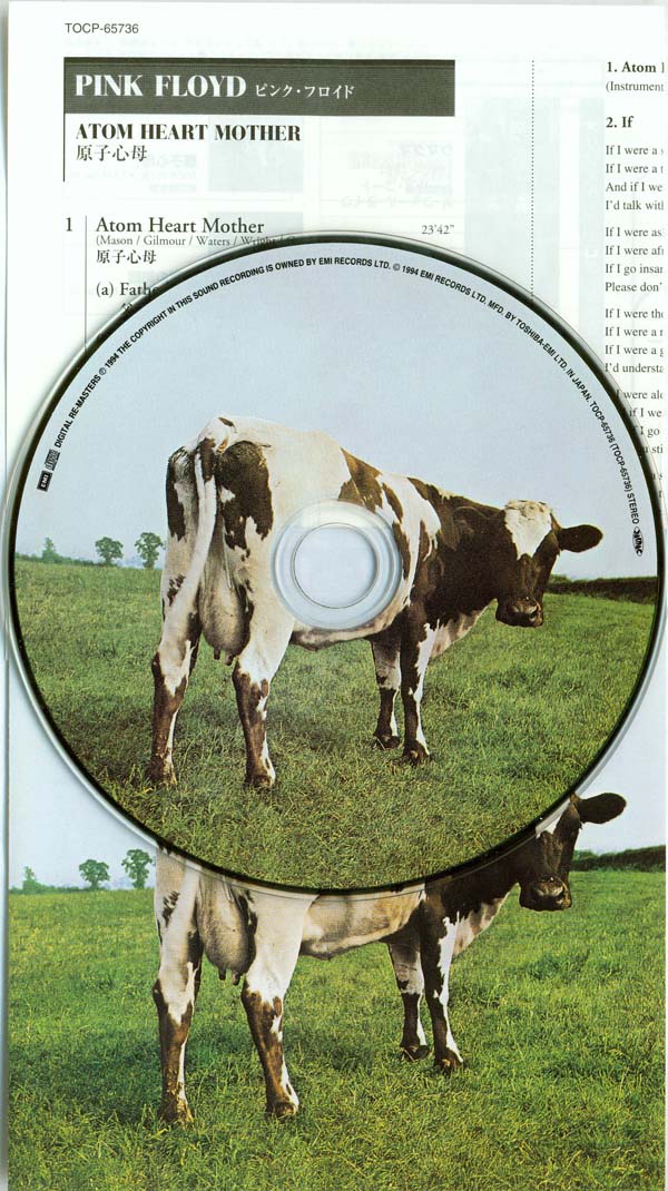 CD and inserts, Pink Floyd - Atom Heart Mother