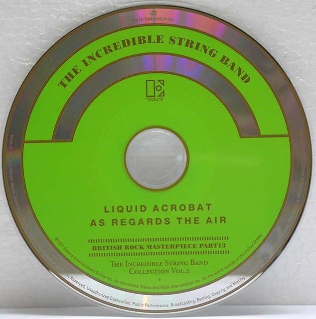 CD, Incredible String Band (The) - Liquid Acrobat As Regards The Air