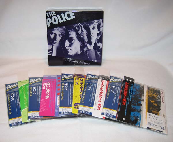Box, CDs and promo obis (full package), Police (The) - Reggatta de Blanc Box