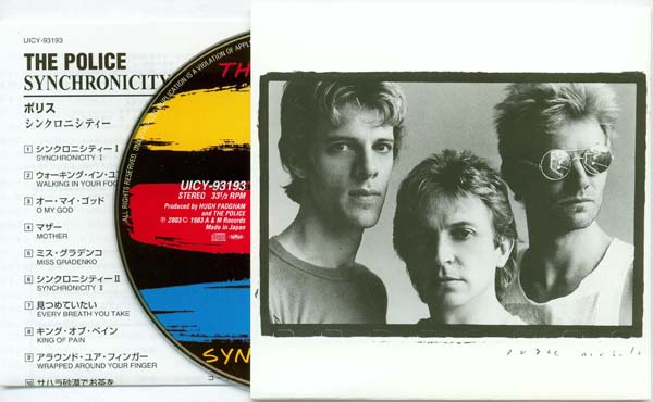 CD, insert and inner sleeve, Police (The) - Synchronicity (enhanced)