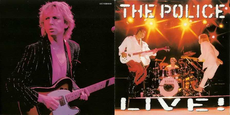 Glossy Foldout Booklet Poster - Cover, Police (The) - Live 