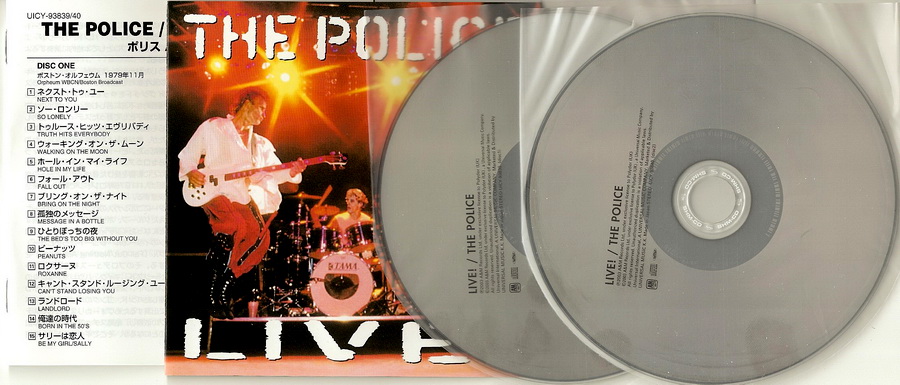 2 discs and contents, Police (The) - Live 