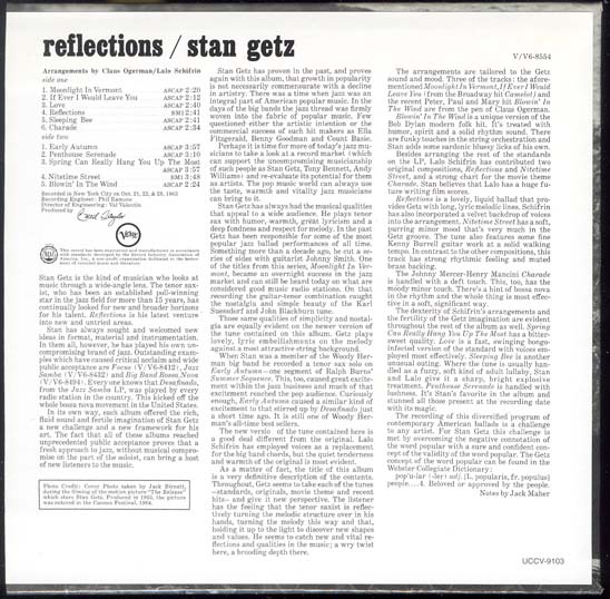 , Getz, Stan - Reflections