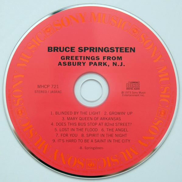 CD, Springsteen, Bruce - Greetings From Asbury Park