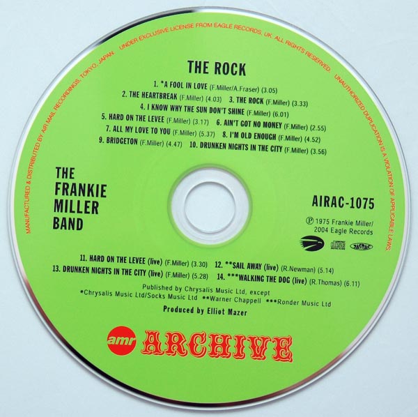 CD, Miller, Frankie - The Rock +4