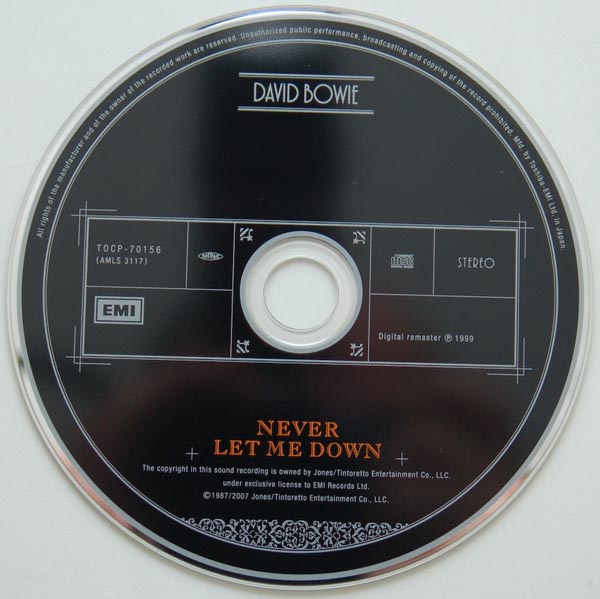 CD, Bowie, David - Never Let Me Down