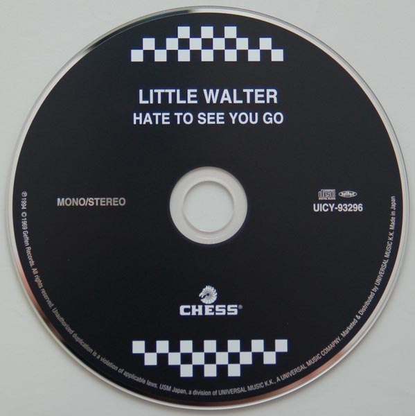 CD, Little Walter - Hate To See You Go +2