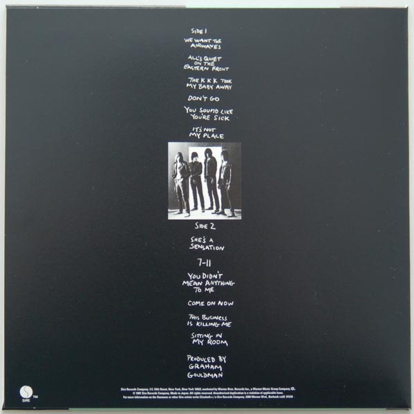 Back cover, Ramones - Pleasant Dreams