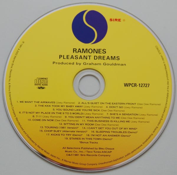 CD, Ramones - Pleasant Dreams