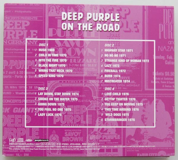 Back cover, Deep Purple - On the Road Box Set