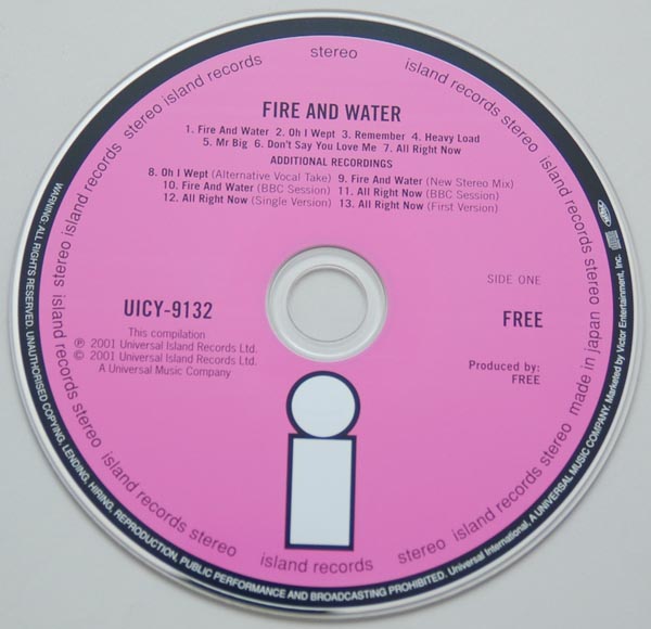 CD, Free - Fire and Water (+6)