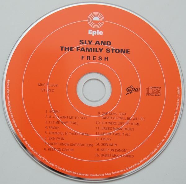 CD, Sly + The Family Stone - Fresh+5