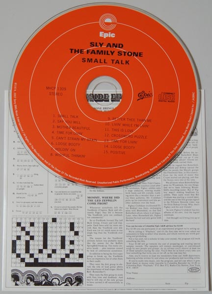 CD, Sly + The Family Stone - Small Talk +4