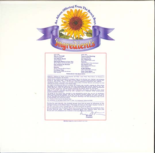 , Beach Boys (The) - Sunflower 