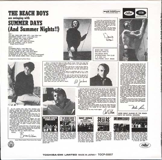 , Beach Boys (The) - Summer Days (And Summer Nights)