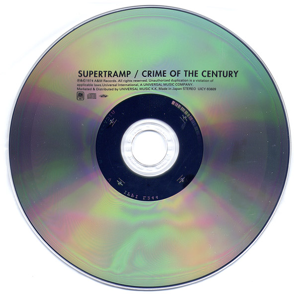 disc, Supertramp - Crime Of The Century