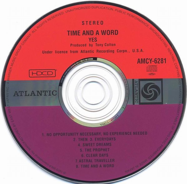CD, Yes - Time and A Word