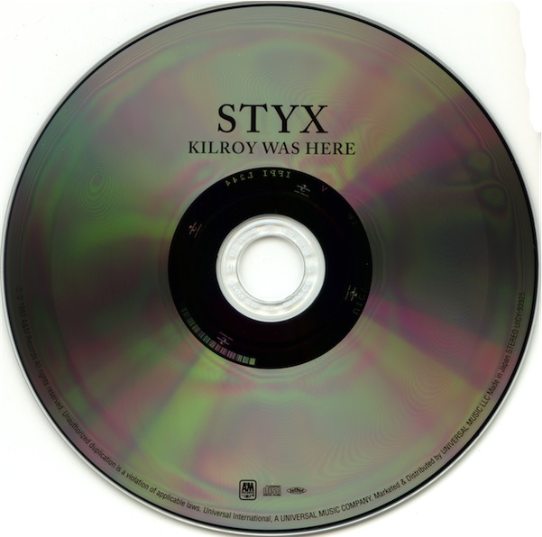 CD, Styx - Kilroy Was Here