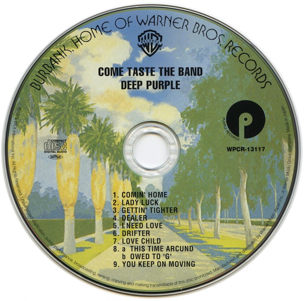 CD, Deep Purple - Come Taste The Band