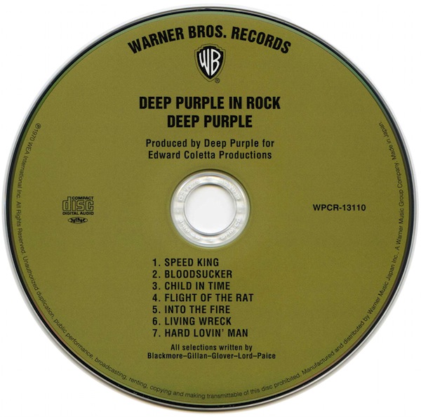 CD, Deep Purple - In Rock