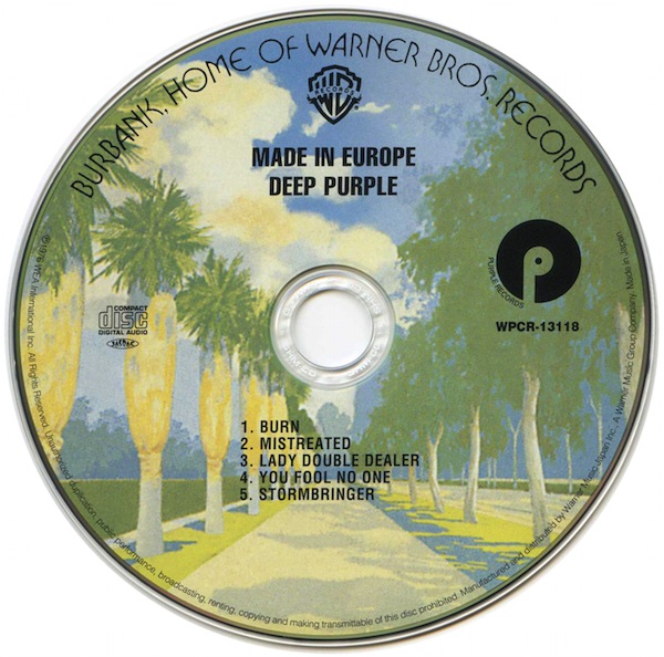 CD, Deep Purple - Made In Europe [Live]