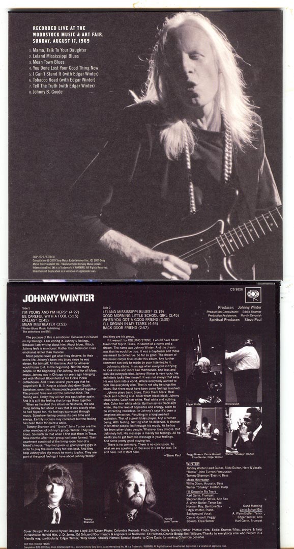 , Winter, Johnny - Woodstock Experience