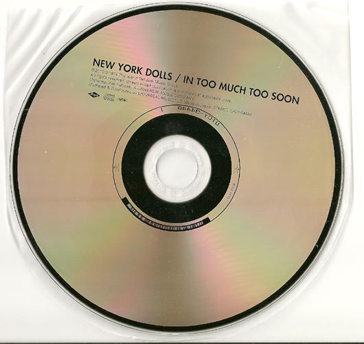 CD, New York Dolls - In Too Much Too Soon