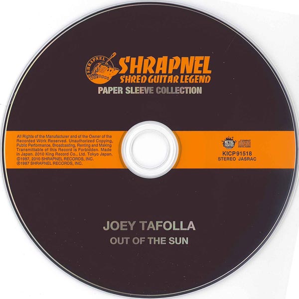 CD, Tafolla, Joey - Out Of The Sun