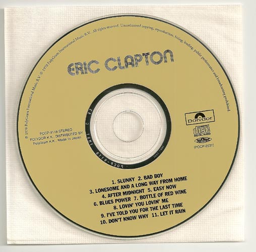 CD, Clapton, Eric - Eric Clapton