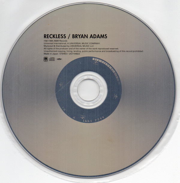 Cd, Adams, Bryan - Reckless (+3)