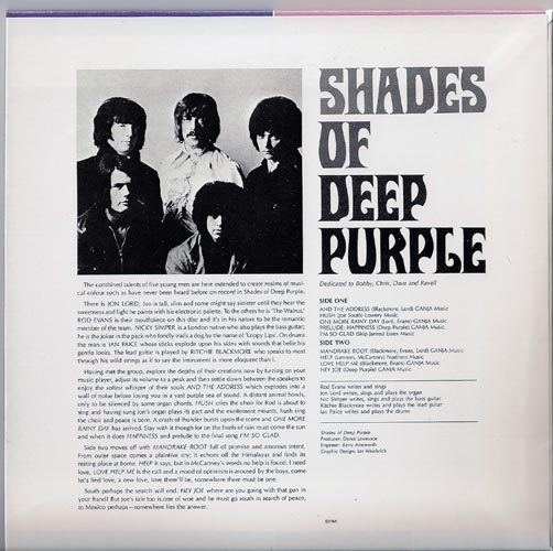 Back, Deep Purple - Shades Of Deep Purple 