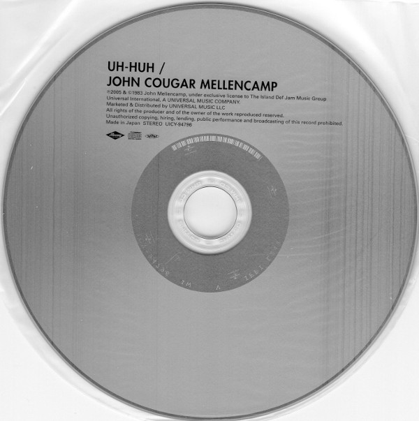 Cd, Cougar Mellencamp, John - Uh-huh (+1)