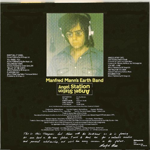 Back cover, Mann, Manfred (Earth Band) - Angel Station