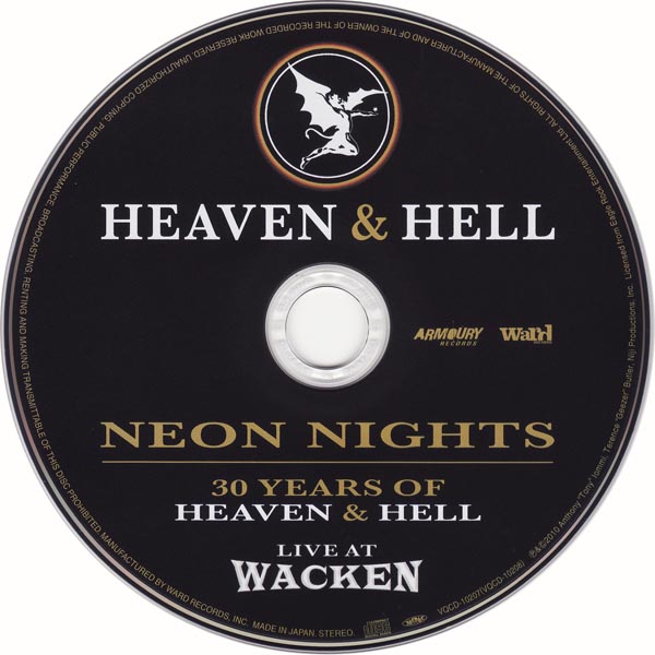 CD, Black Sabbath - Heaven &amp; Hell - Neon Nights - Live At Wacken