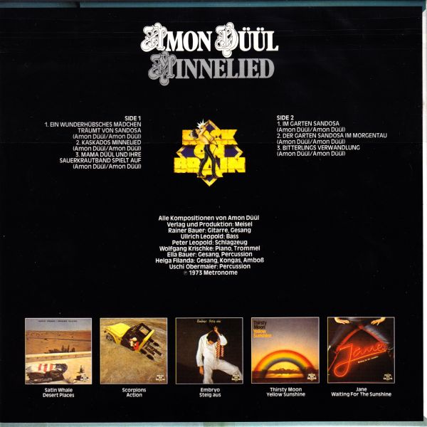 Bonus alternate back cover, Amon Duul - Psychedelic Underground