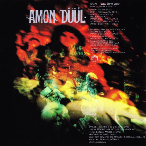 Back cover, Amon Duul - Psychedelic Underground