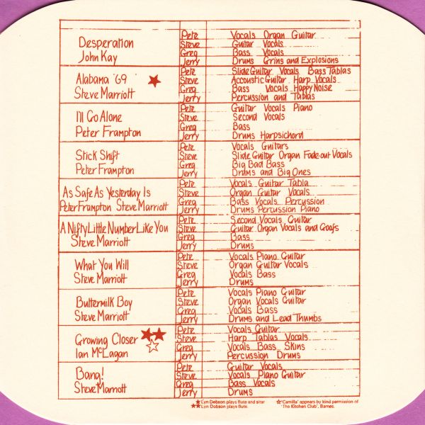 CD sleeve front (note that purple is the background color in this scan), Humble Pie - As Safe As Yesterday Is)(+2