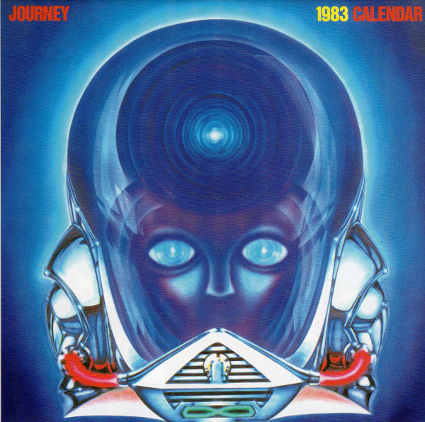 1983 color calendar, 16 pages, Journey - Frontiers