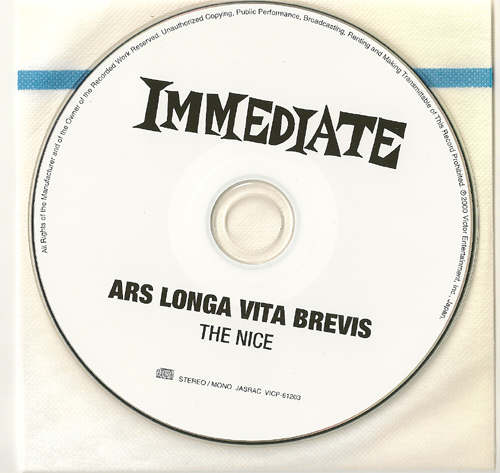 CD, Nice (The) - Ars Longa Vita Brevis)(+2